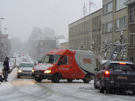 Schaerbeek neige en rue 1